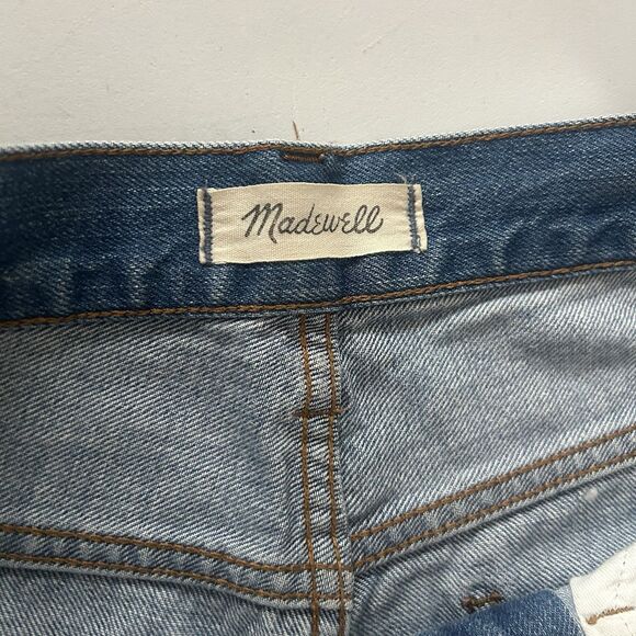 Madewell Perfect Vintage Distressed Straight Leg Jeans Size 28 - Picture 8 of 11